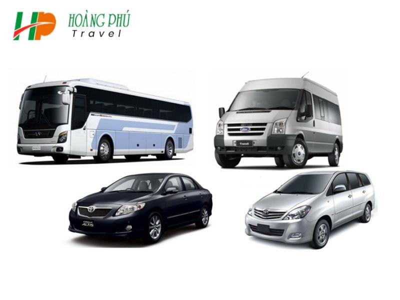 Các dòng xe hiện đại từ 4 đến 16 chỗ phục vụ hành trình Tam Đảo