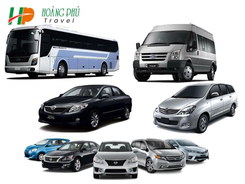 Hệ thống dòng xe đời mới từ 4 đến 16 chỗ phục vụ hành trình